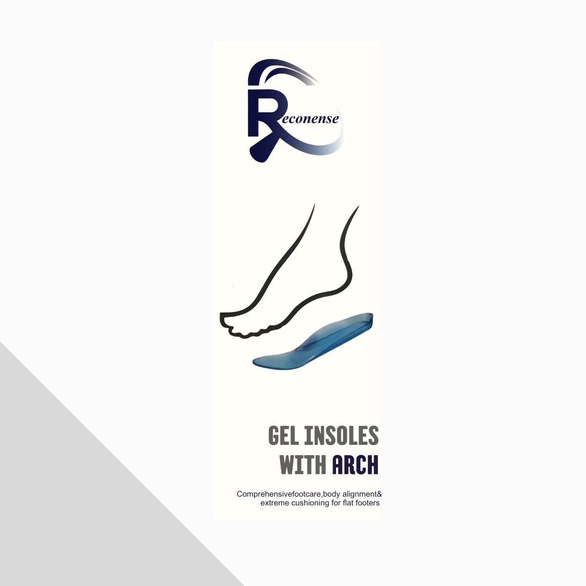 Reconense Gel Insoles with Arch Support — best insoles for flat feet and body alignment in Jaipur Rajasthan