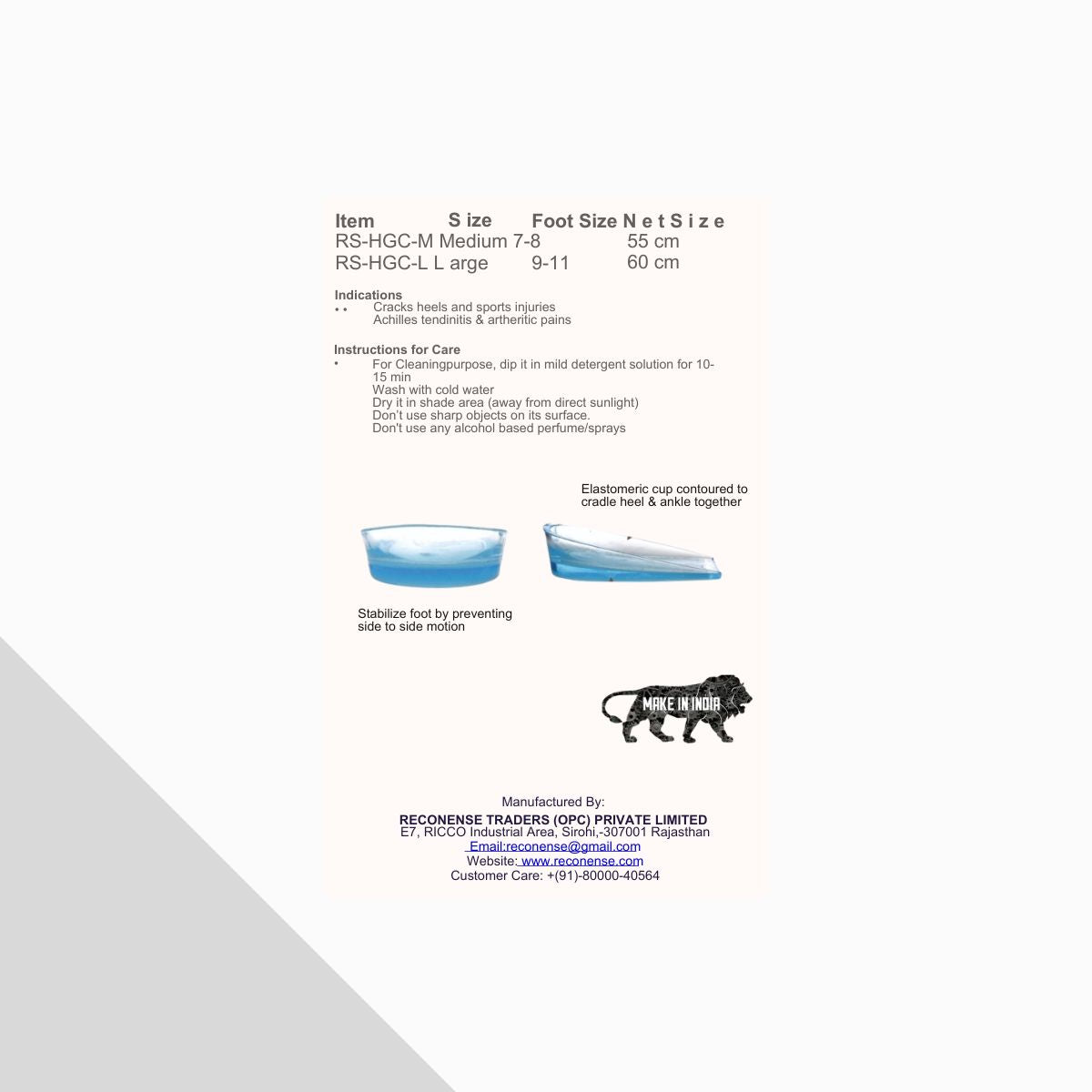Medical Gel Heel Cup